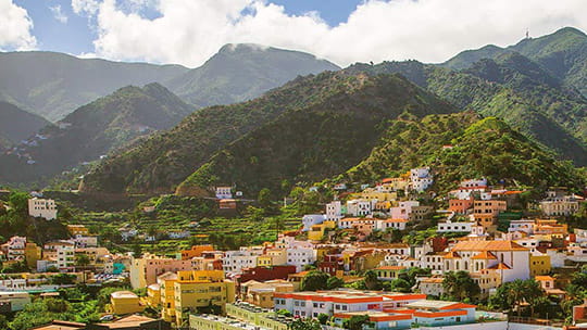 The rolling hills of La Gomera
